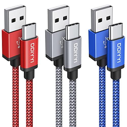 USB Type C ケーブル 3m/3本/3色  DDIYYI USB-C &amp; USB-A ケーブ...