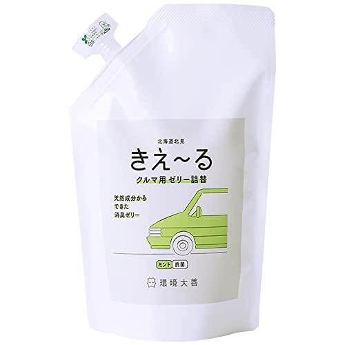 環境大善 きえ*る Dシリーズ クルマ用 消臭 ゼリー (詰め替え用 / 480g / ミント) 車...