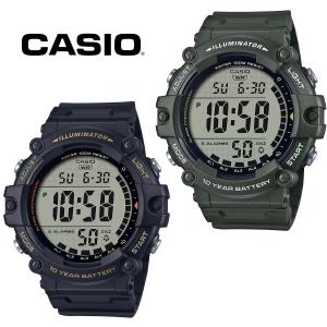 ワイド液晶 CASIO カシオ スタンダードデジタル AE-1500WHX 10気圧防水 アラーム タイマー ストップウォッチ バックライト メンズ 腕時計 男性用