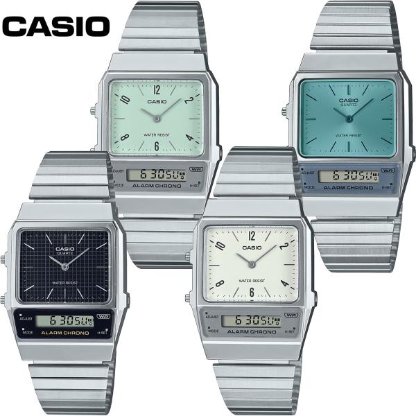 CASIO カシオ アナデジ スタンダード AQ-800E 腕時計 アナログ デジタル メンズ レデ...