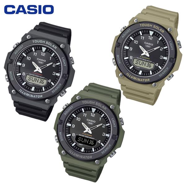 CASIO カシオ タフソーラー 腕時計 アナログ デジタル AQ-S820 男性用 男の子 キッズ...