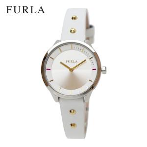 FURLA フルラ  腕時計 メトロポリス R4251102524 レディース ホワイト ゴールド 31mm アナログ 女性 時計 白色 革ベルト レザーベルト｜around