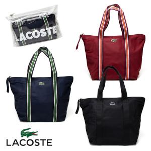 LACOSTE ミニトートバッグ NF3620 パッカブル サブバッグ L.12.12 折り畳みバッグトート クリアポーチ付き 防水 軽量 ミニバッグ｜around