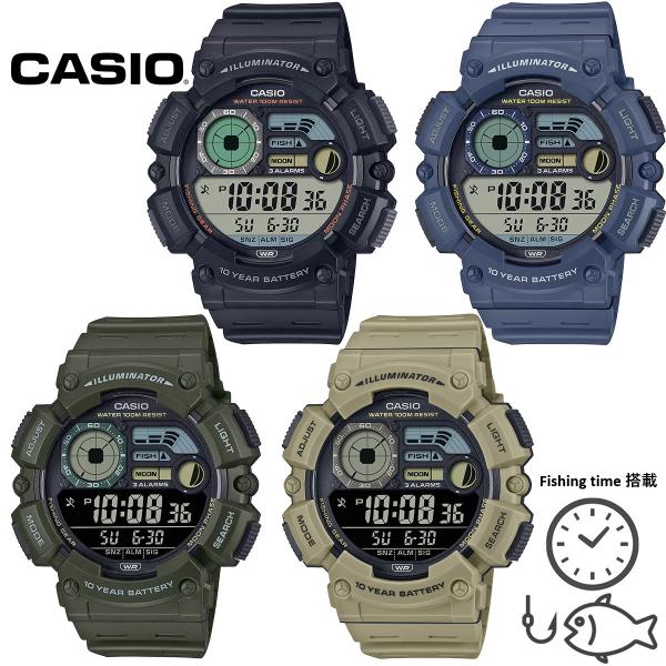 CASIO カシオ WS-1500H 10気圧防水 フィッシングモード ムーンデータ 月齢 アラーム...