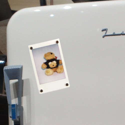 チェキサイズの写真立て、写真の裏もOK。誕生や卒業写真に。磁石で金属にくっつく。 フォト スタンド ...