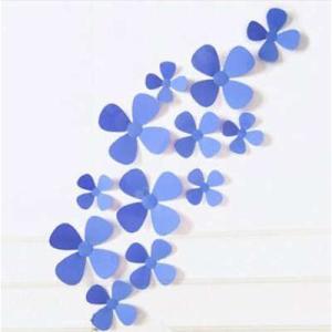 見慣れた壁を4枚の花弁が飾る、単色立体のステッ...の詳細画像1