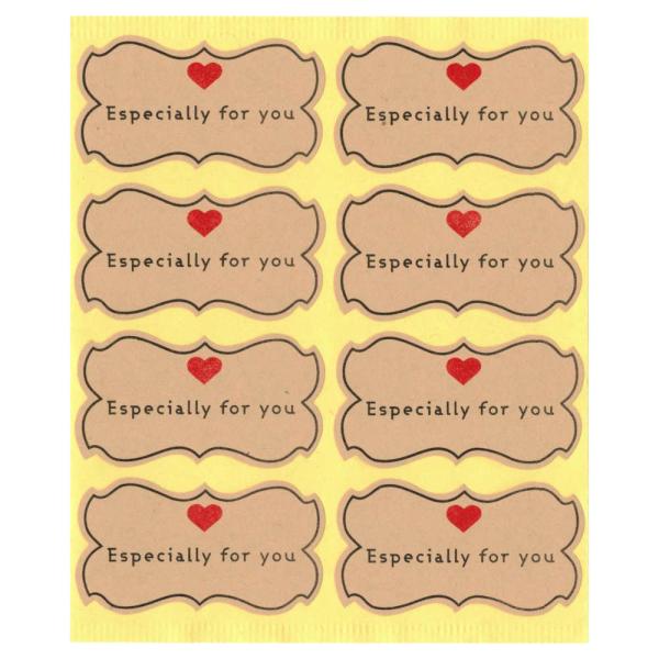 ギフト用シール16片。バレンタインや卒入学ギフトに貼って感謝の意を伝える。 バレンタイン 入学 卒業...