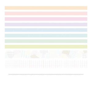 全10種。バラエティ豊かで個性的なマスキングテープ。 15mm マステ