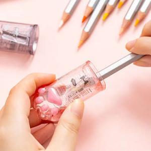 単体-肉球鉛筆削り。鉛筆を削るために鉛筆を使いたくなる鉛筆削り。色鉛筆もOK。 かわいい コンパクト...