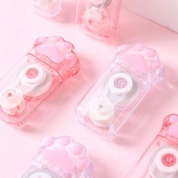 3色セット-子ネコの手のような修正テープ。書き間違えも楽しくなる5mm幅。 かわいい文具 修正 映え...