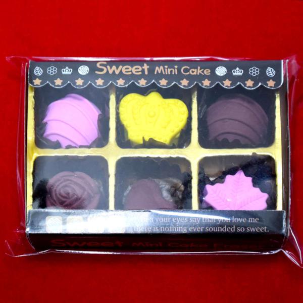 一粒チョコレートを模した消しゴム。食べて終わりにならないバレンタインのギフトに。 消しゴム イレーザ...