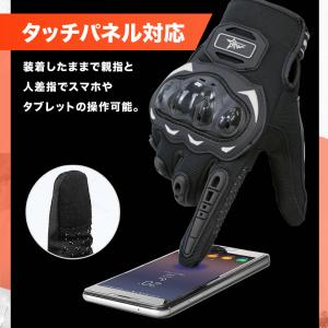 バイクグローブ 夏用 秋用 春用 スマホ メッ...の詳細画像2