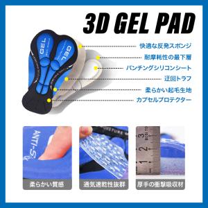 サイクルインナーパンツ 3Dゲルパッド 衝撃吸...の詳細画像2