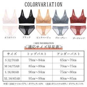 盛れる ブラジャー ノンワイヤー ショーツ セ...の詳細画像2
