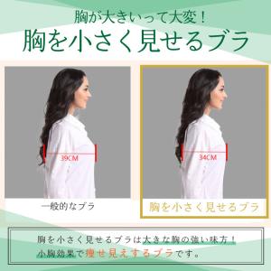 胸を小さく見せるブラ 小さく見える ブラ フル...の詳細画像4