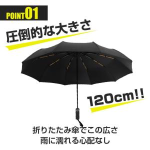 日傘 折り畳み傘 12本骨 120cm 撥水 ...の詳細画像3