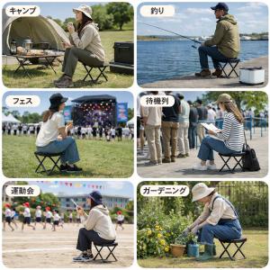 折りたたみ椅子 ポケットチェア コンパクト 軽...の詳細画像2