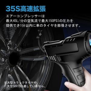 電動空気入れ シガーソケット給電タイプ コンプ...の詳細画像1