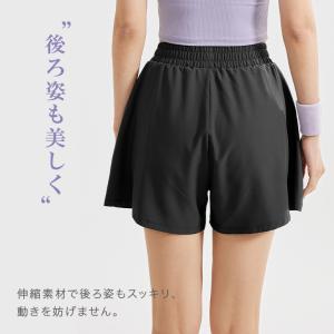 レディース プリーツショートパンツ インナー一...の詳細画像3