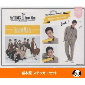 岩本照 ステッカーセット Snow Man スノーマン 1st Anniversary 公式グッズ A5サイズ