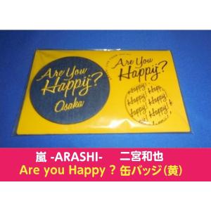 嵐 二宮和也 缶バッジ 黄 ARASHI LIVE TOUR 2016-2017 Are you Happy? 大阪会場限定グッズ｜arraysbook