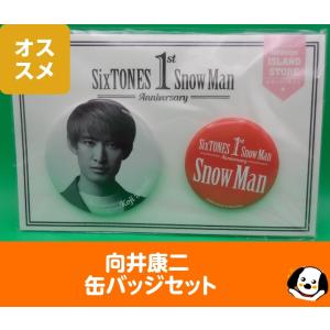 向井康二 缶バッジセット 1st Anniversary Snow Man(スノーマン) 公式グッズ