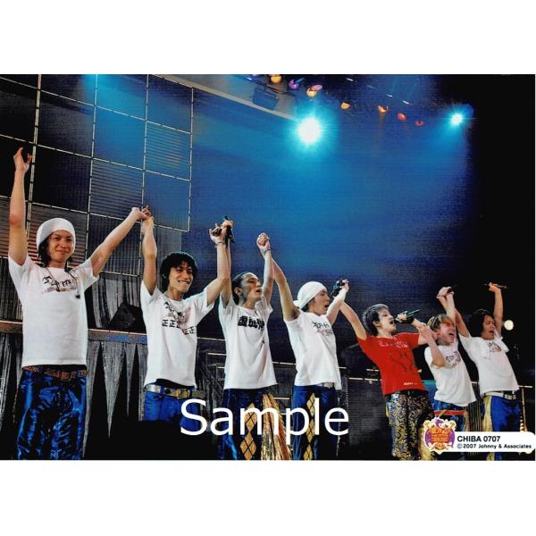 関ジャニ∞ 集合 公式生写真 Tour 2007 CHIBA 0707・手繋ぎ・手上にあげ・5人口開...