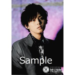 藤ヶ谷太輔(Kis-My-Ft2 キスマイ) 公式生写真 MUSIC COLOSSEUM ミュージックコロシアム 2017・衣装グレー×黒×白・背景紫｜arraysbook