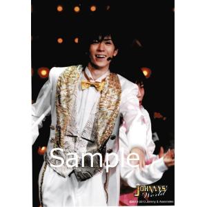 中島裕翔(Hey!Say!JUMP) 公式生写真 ジャニーズワールド 2012-2013・衣装白×金・蝶ネクタイ・口開け｜arraysbook