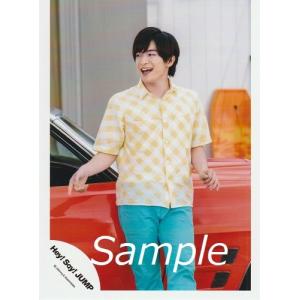 知念侑李(Hey!Say!JUMP) 公式生写真/キラキラ光れ・衣装黄色×白・目線左・口開け｜arraysbook