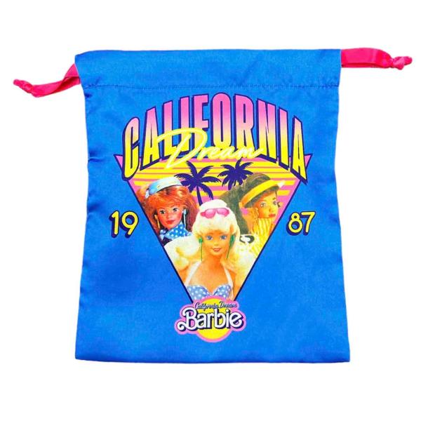 リボン巾着　バービー　カリフォルニア