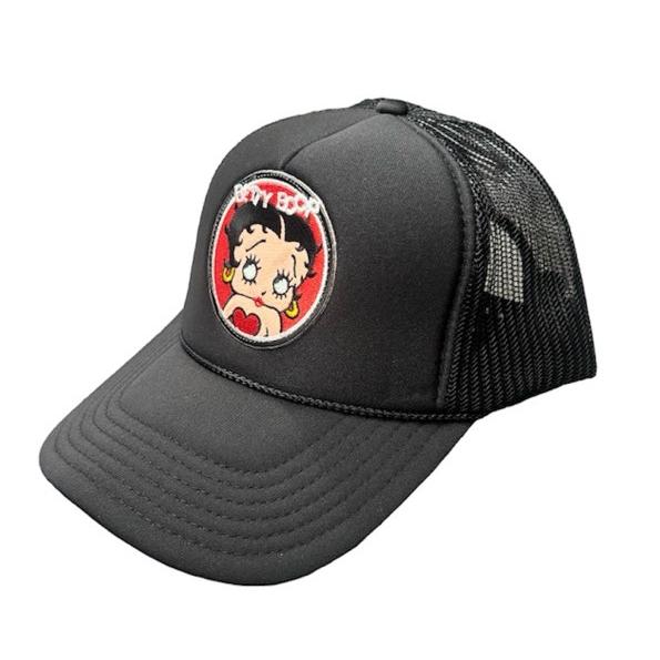 アメカジメッシュキャップ★MESH CAP★BETTY BOOP BLACK／ベティー・ブープ　ベテ...