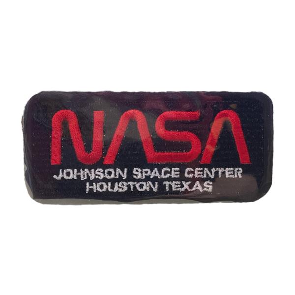 輸入ワッペン NASA　ブラックレッド ワッペン　アップリケ