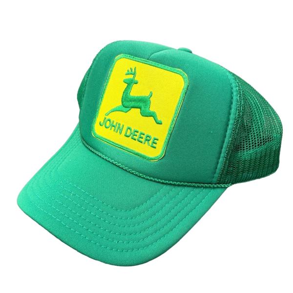アメカジメッシュキャップ　帽子★MESH CAP★JOHN DEERE★ALL GREEN　ジョンデ...
