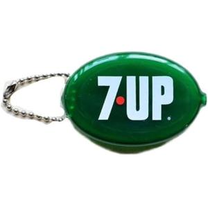 ラバーコインケース／7UP／DEEP GREEN　セブンアップ　ロゴ　ディープグリーン　アメリカン雑...