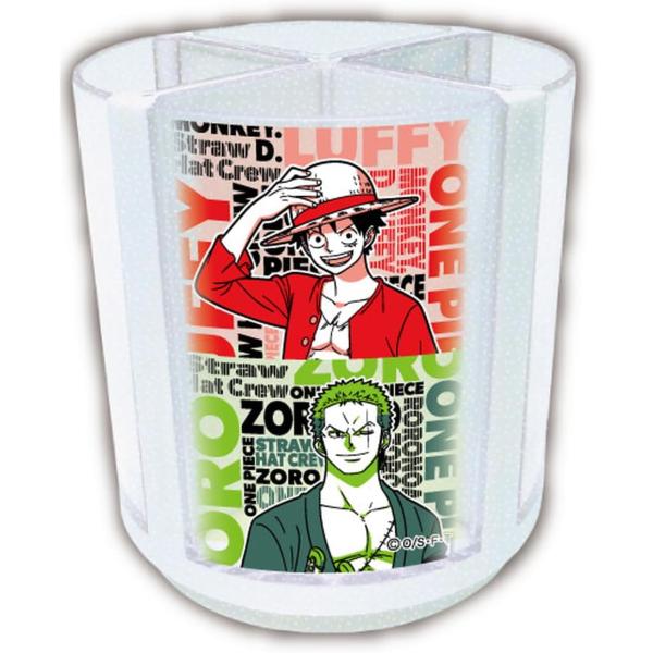 [ケイカンパニー]　ワンピース／回るペンスタンド／麦わらの一味　ONE PIECE　文房具　ペン立て