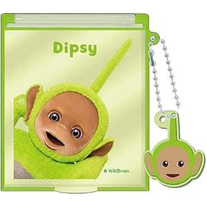 クラックス テレタビーズ マスコット付きMサイズミラー　鏡 かがみ カガミ 手鏡 ラバーマスコット付...