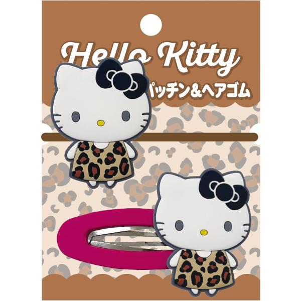 サンリオ ぎゃるりーぬ 平成 パッチン&amp;ヘアゴム レオパード　ヒョウ柄　ギャル　GAL　平成　Y2K