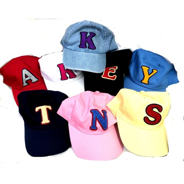 アルファベット・ワッペン付き（ニューハッタン） NEWHATTAN CAP キャップ ベースボールキ...