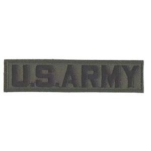 輸入ワッペン★U.S.Army nametag O.D★