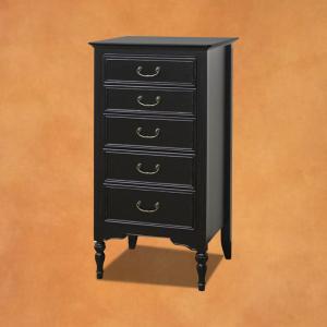 美品 アンティーク調　ノワール　4段　チェスト　アンバーブラック 280513-1.jpg