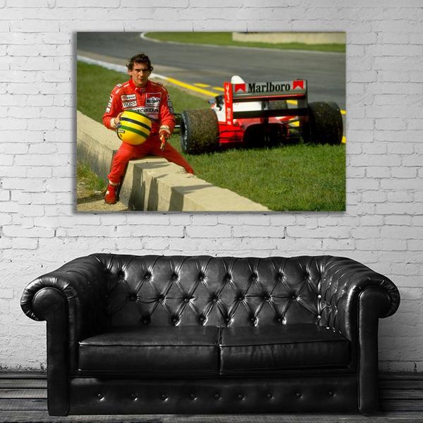 Ayrton Senna 特大 ポスター 約150x100cm 海外 F1 インテリア グッズ 雑貨...