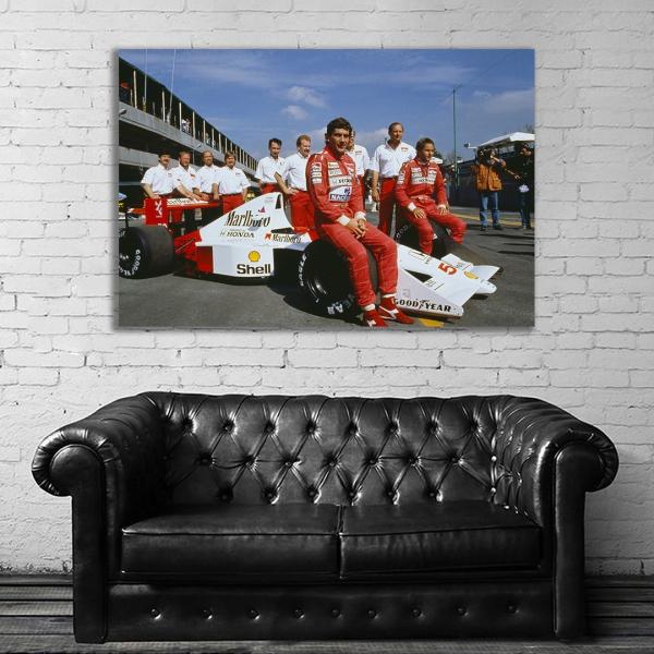 Ayrton Senna 特大 ポスター 約150x100cm 海外 F1 インテリア グッズ 雑貨...