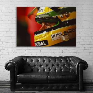 Ayrton Senna アイルトン・セナ 特大 ポスター 約150x100cm 海外 F1 インテリア グッズ 絵 雑貨 写真 フォト アート 大判 大 15