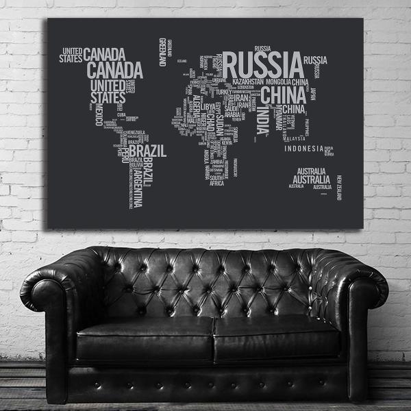 世界地図 world map 特大 ポスター 150x100cm 地図 海外 英字 アート レトロ ...