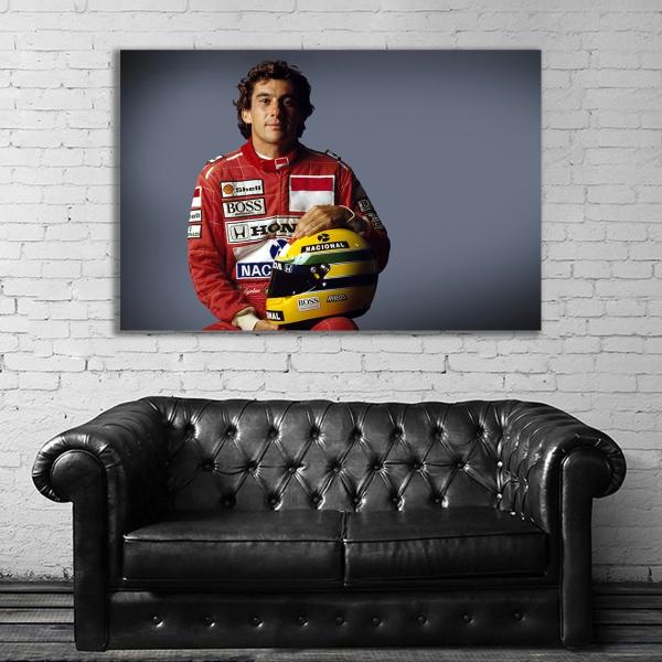 Ayrton Senna 特大 ポスター 約150x100cm 海外 F1 インテリア グッズ 雑貨...