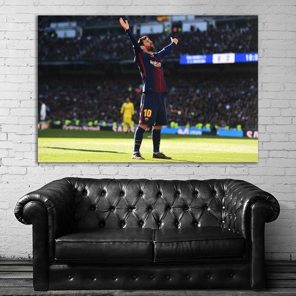 メッシ Messi リオネル  特大 ポスター 150x100cm バルサ バルセロナ 海外 サッカ...