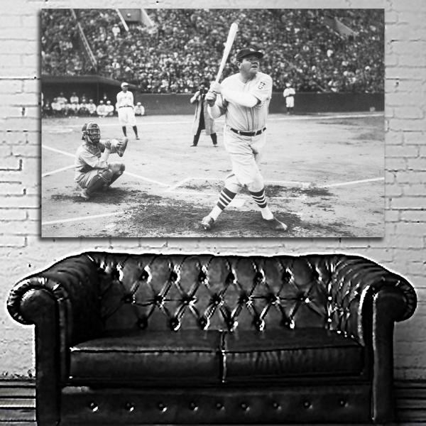 ベーブ・ルース 特大 ポスター 150x100cm ヤンキース 野球 写真 アート おしゃれ 雑貨 ...