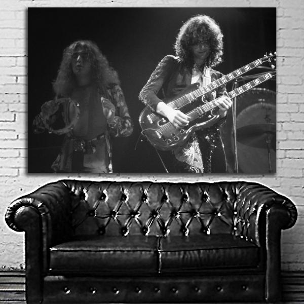 レッド ツェッペリン Led Zeppelin ポスター ボード パネル フレーム 70x50cm ...