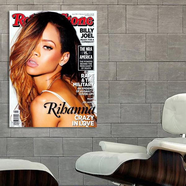 Rihanna リアーナ ポスター ボード パネル フレーム 70x50cm 海外 R&amp;B ヒップホ...